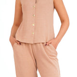 Dawn Button-Front Blouse