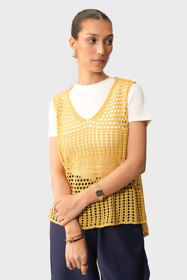 Crochet Knit Top