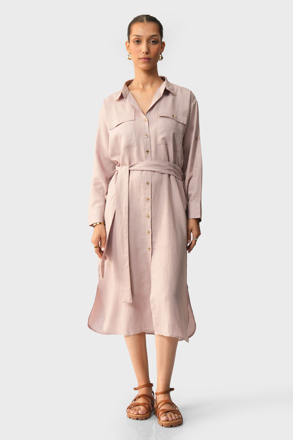 Belted Maxi Dress