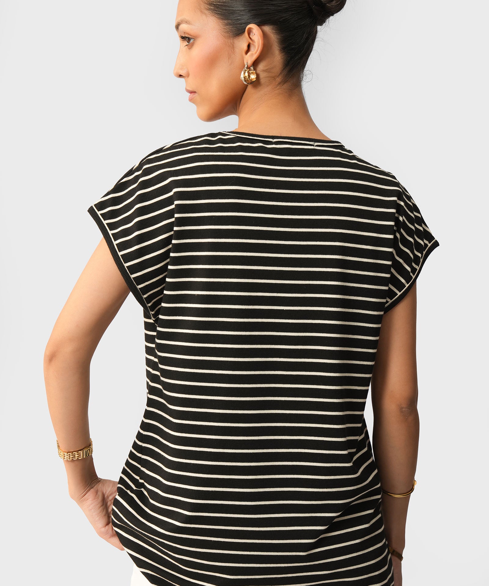 Striped Knit Top