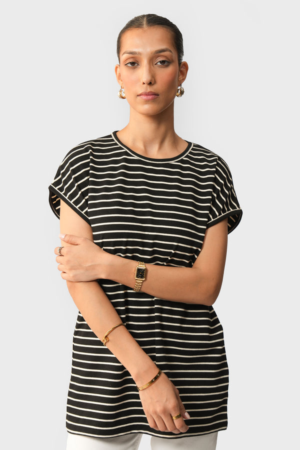 Striped Knit Top