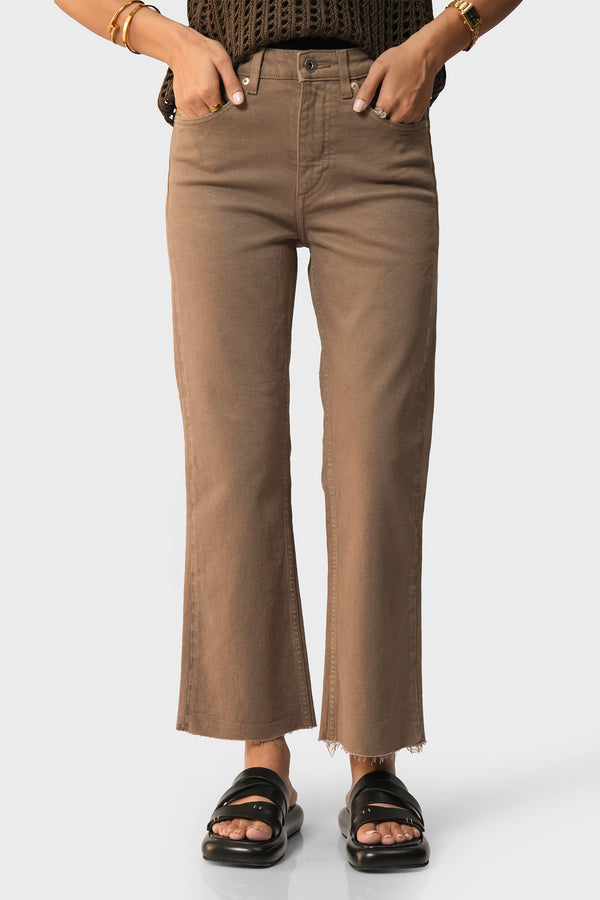 Crop Flare Leg Jeans