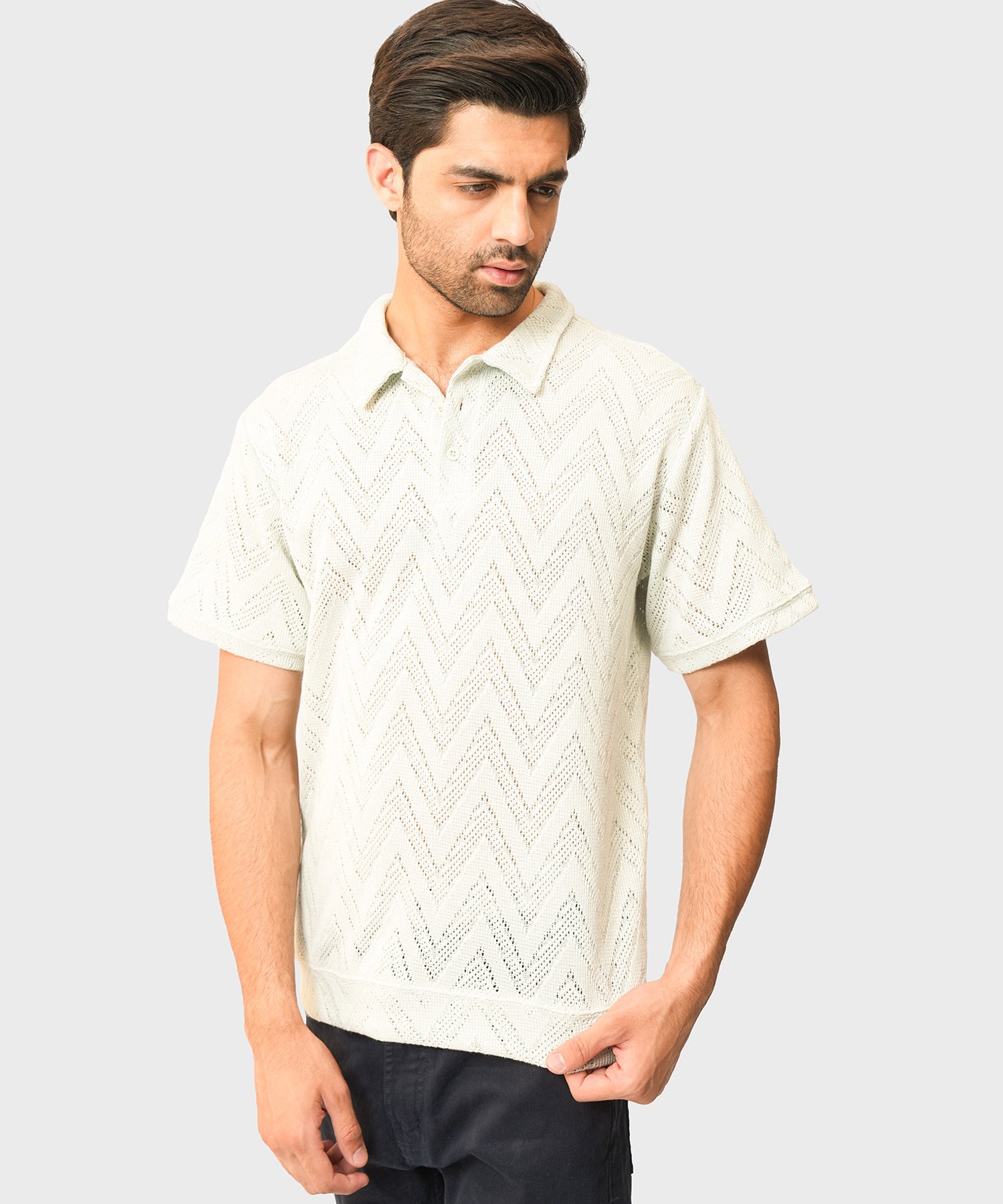 Jacquard Polo Shirt