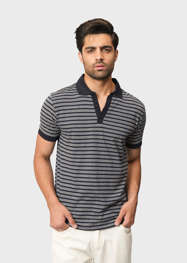 Basic Striped Polo