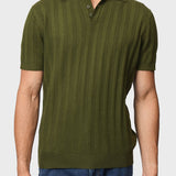 Ribbed Texture Polo