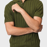 Ribbed Texture Polo