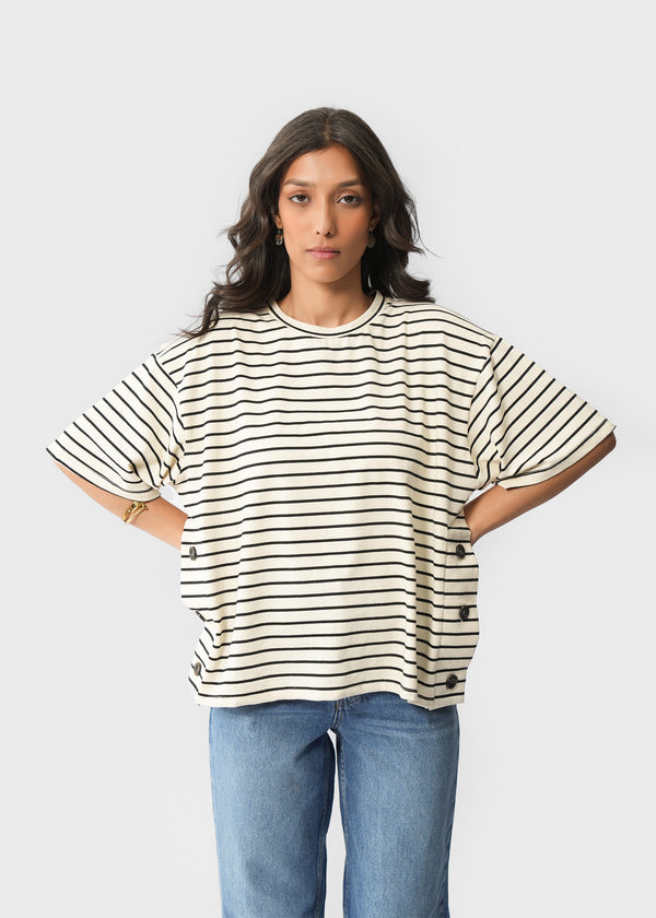 Striped Knit Top