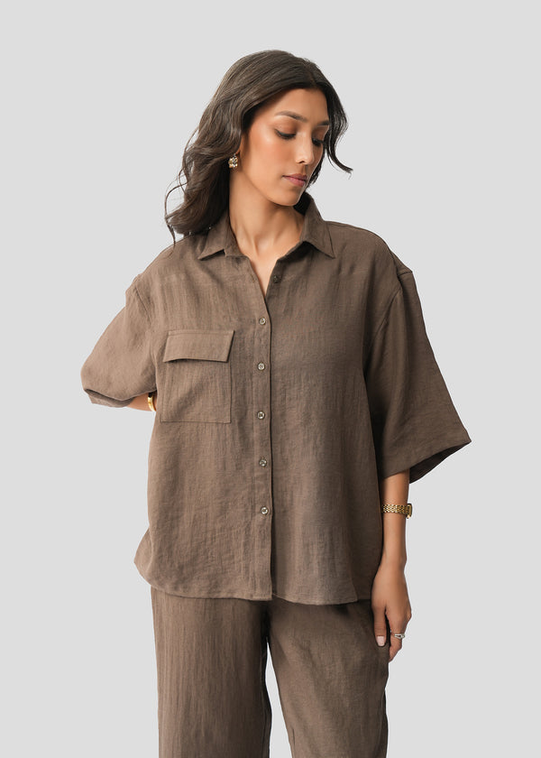 Textured Short Sleeve Shirt