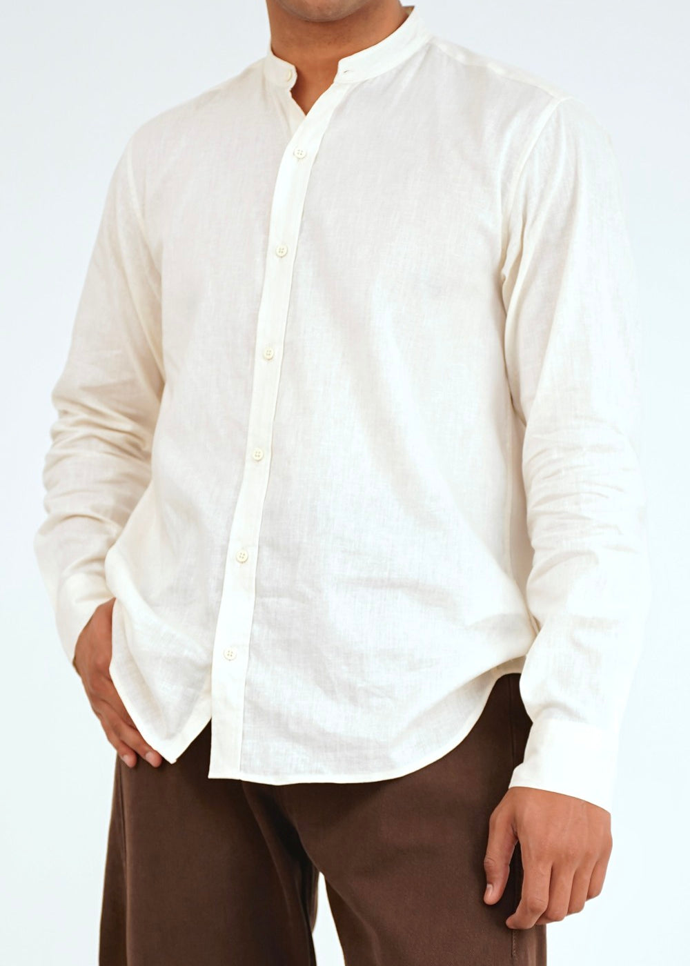 Off-White Button-Down Shirt