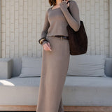 A-Line Midi Skirt