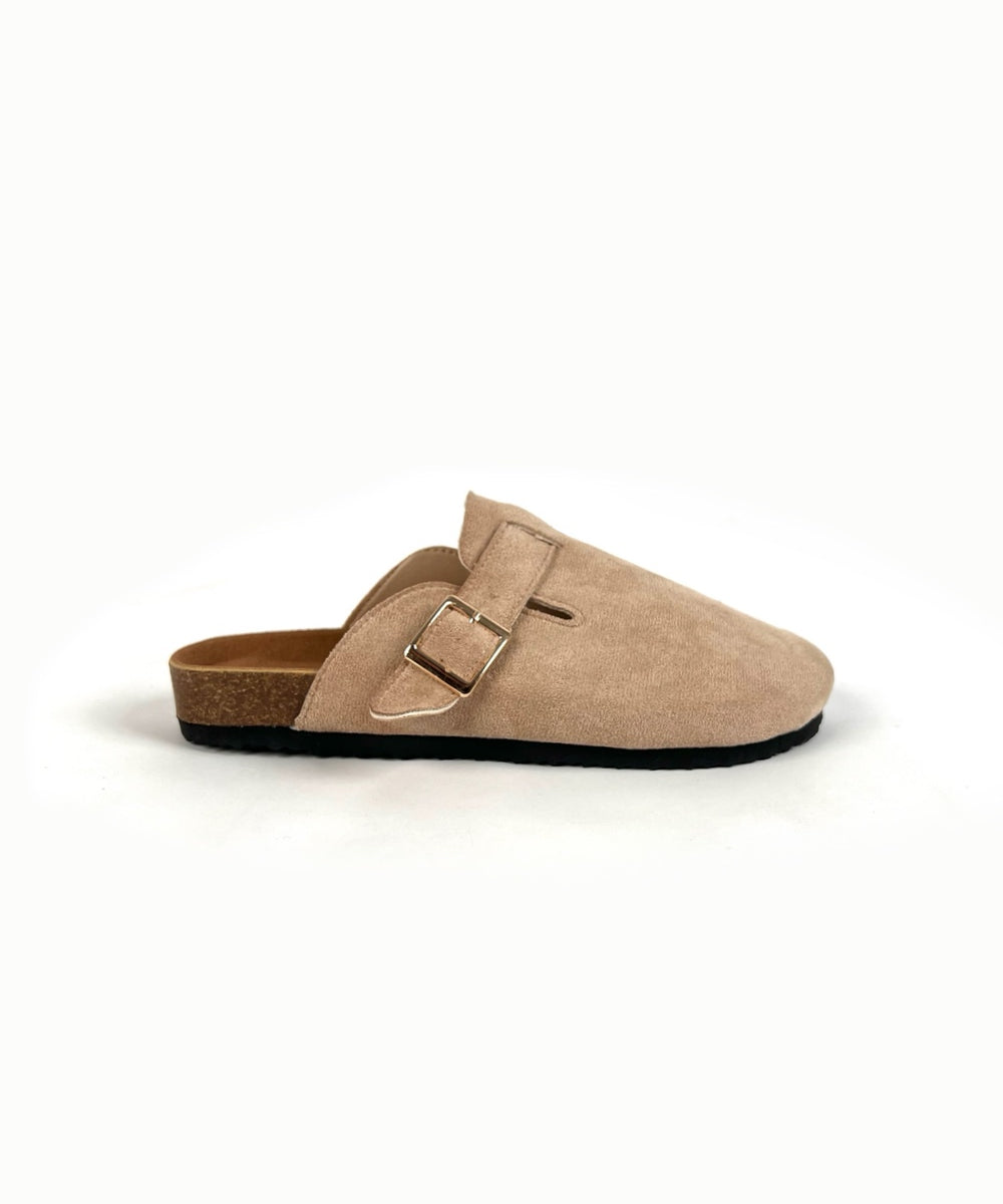 Camel Suede Nomad Clog