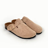 Camel Suede Nomad Clog