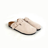 Light Beige Suede Nomad Clog