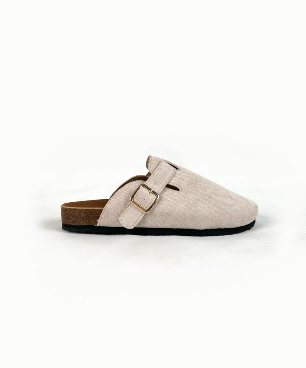 Light Beige Suede Nomad Clog