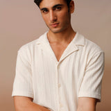 Knitted Resort Collar Shirt