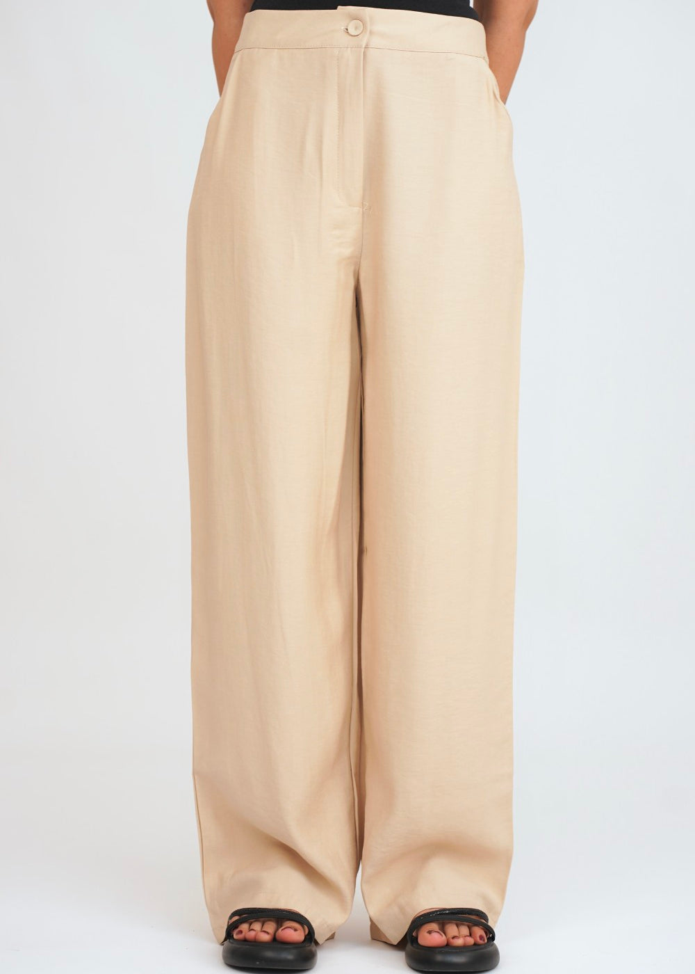 Wide-Leg Tailored Trousers in Charcoal | Women'S Tailored Trousers