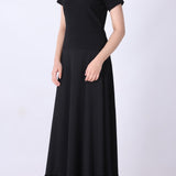Side view of fitted ribbed t-shirt
