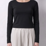 Knit Scoop Neck Short Top