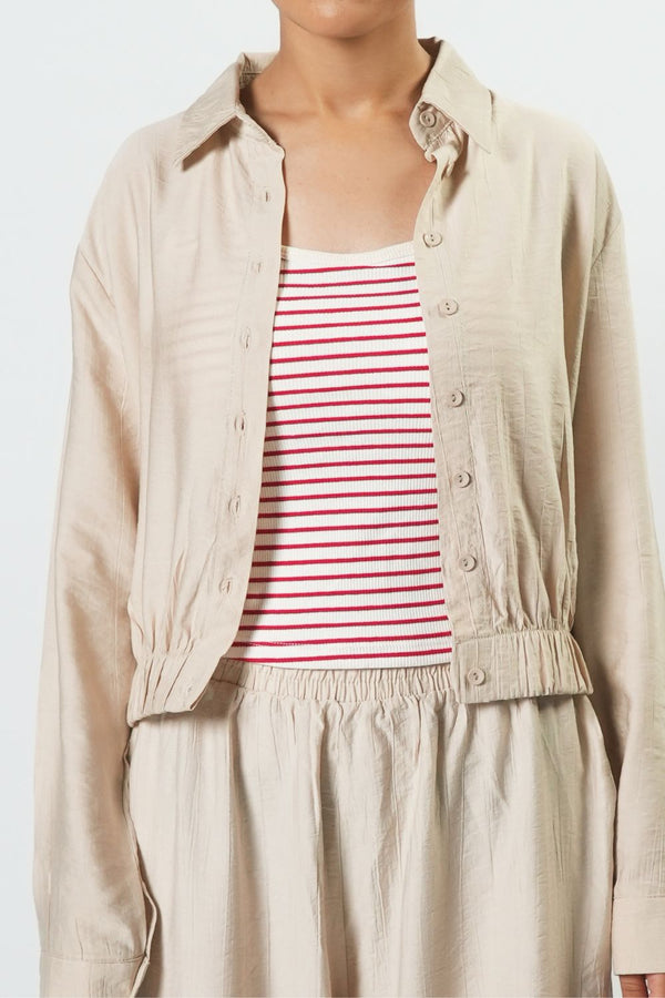 Ribbed Padded Tank Top