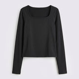 Knit Scoop Neck Short Top
