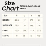 Striped Camp Collar Shirt with Resort-Ready Easy Fit