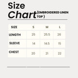 Embroidered Linen Top with Artisanal Detail and Ease