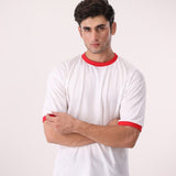 Basic Contrast Rib T-Shirt