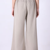 Wide-Leg Pleated Trousers