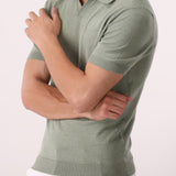 Textured Knit Polo