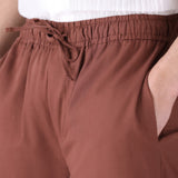 Relaxed Drawstring Linen Trousers