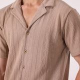 Knitted Resort Collar Shirt