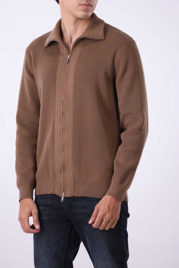Full Zip Knit Cardigan