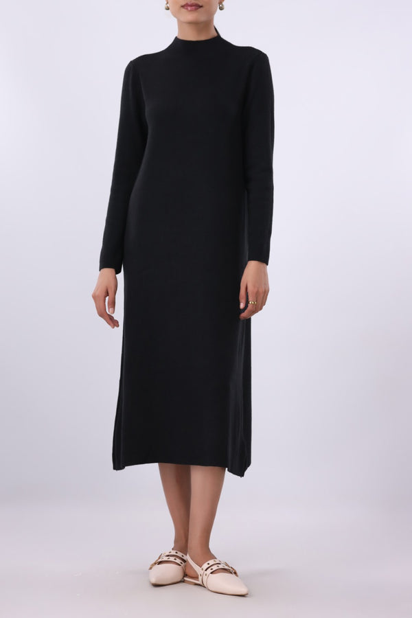 Mock Neck Tunic Dress