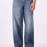 Smokey Indigo Wide-Leg Jeans