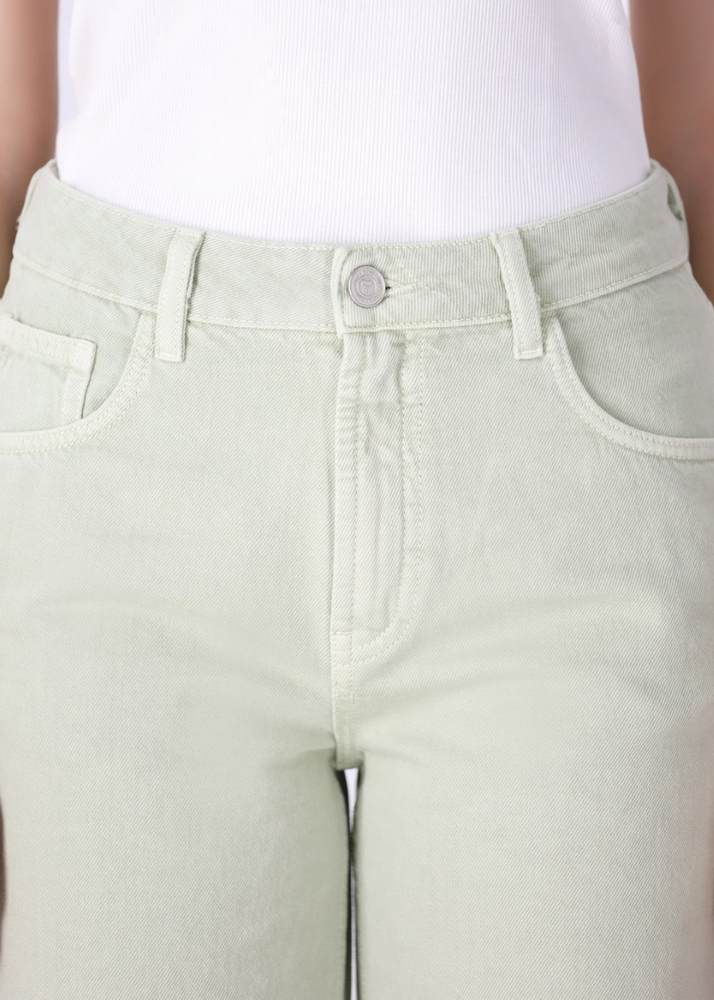 Speckled Wide-Leg Denim Jeans | Tailored Fit for a Sharp, Modern Look