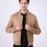 Suede Bomber Jacket