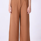 Caramel Tailored Wide-Leg Trouser