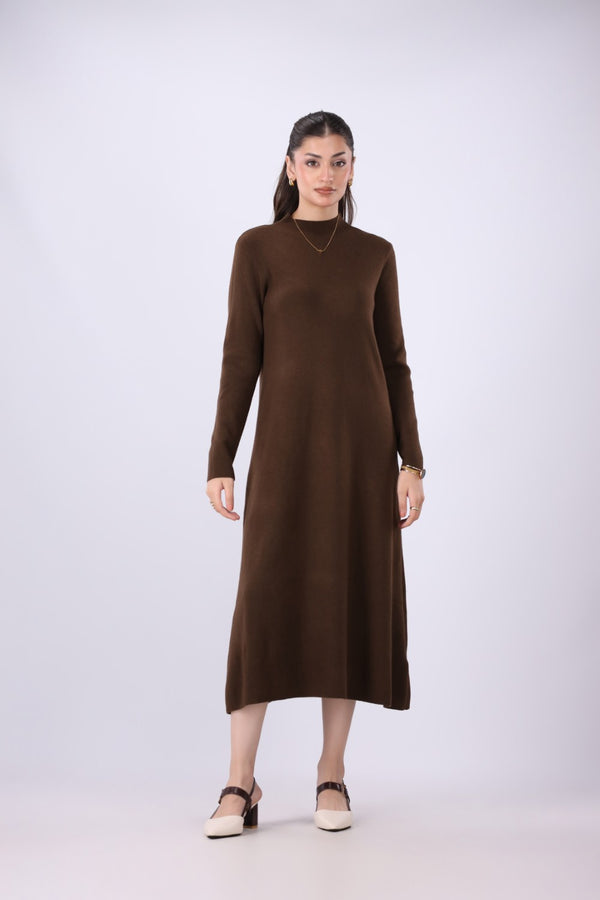 Mock Neck Tunic Dress