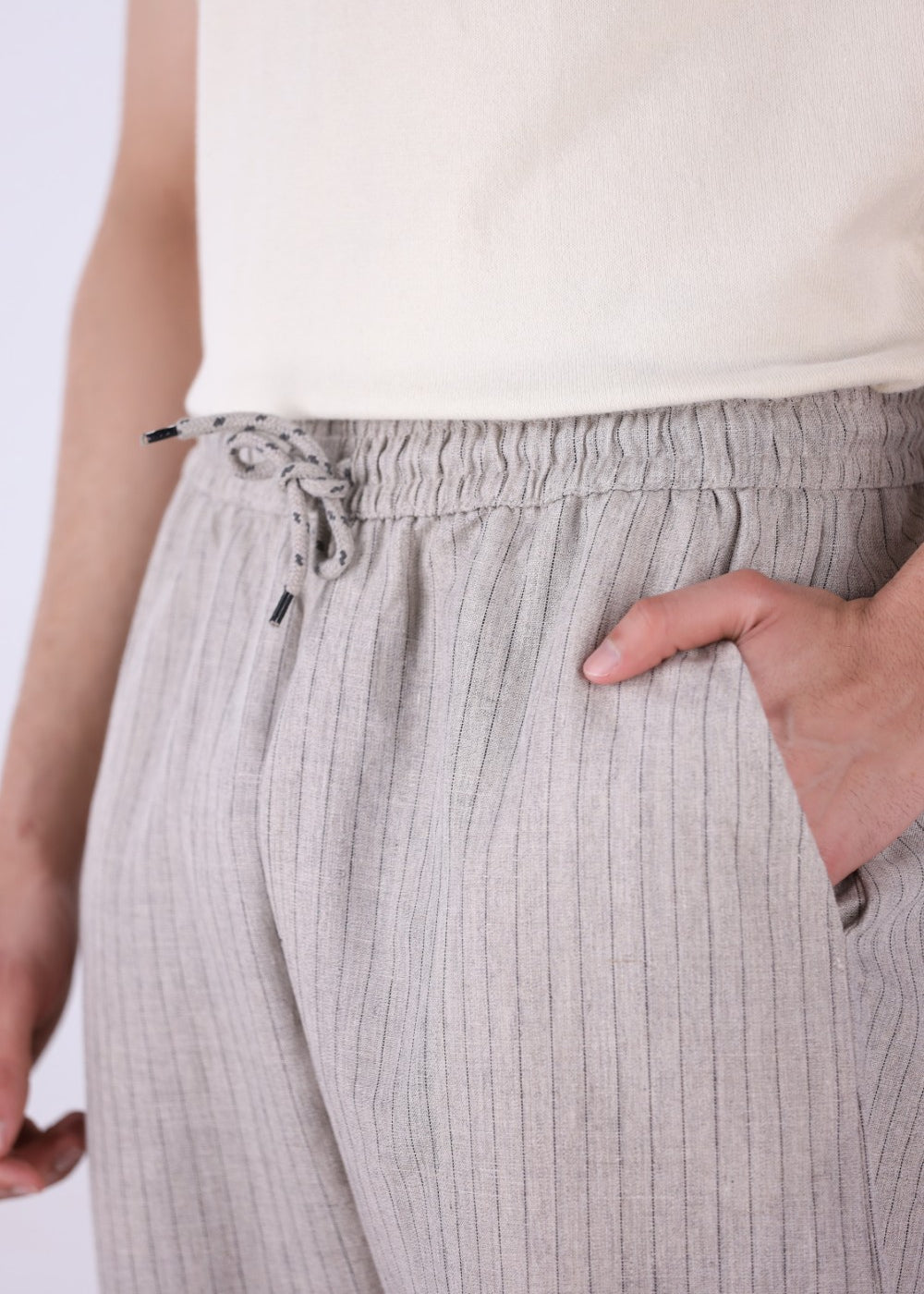 Strip Linen Pant | Tailored Fit for a Sharp, Modern Look