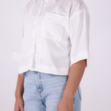 Textured Button-Down Shirt