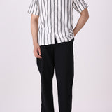 Striped Camp Collar Shirt