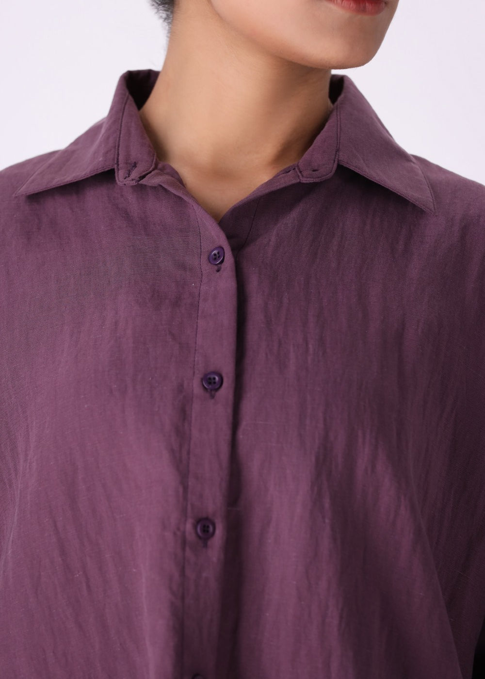 Button-Down Shirt with Smooth Finish for Casual Looks