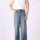 Smokey Indigo Wide-Leg Jeans