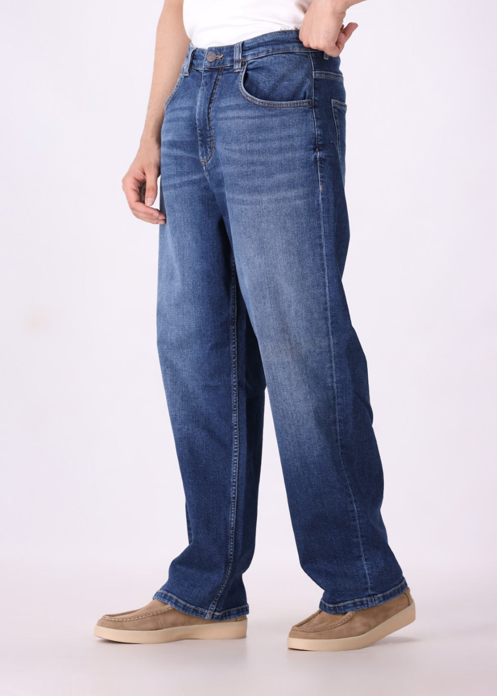 Everyday Denim Wide-Leg | Soft Cotton Fabric for All-Day Comfort