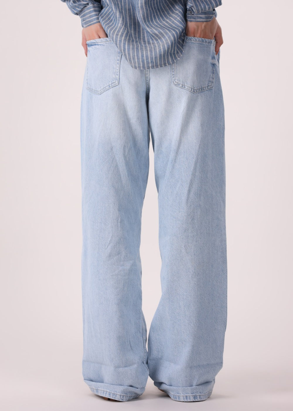 High-Rise Acid Wash Jeans