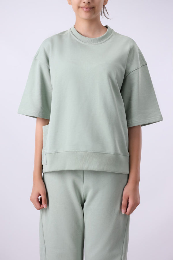 Boxy Fit Pistachio Shirt