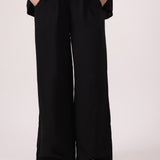 Textured Wide Leg Trousers