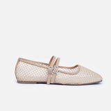 Mesh Slingback Flats