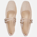 Mesh Slingback Flats