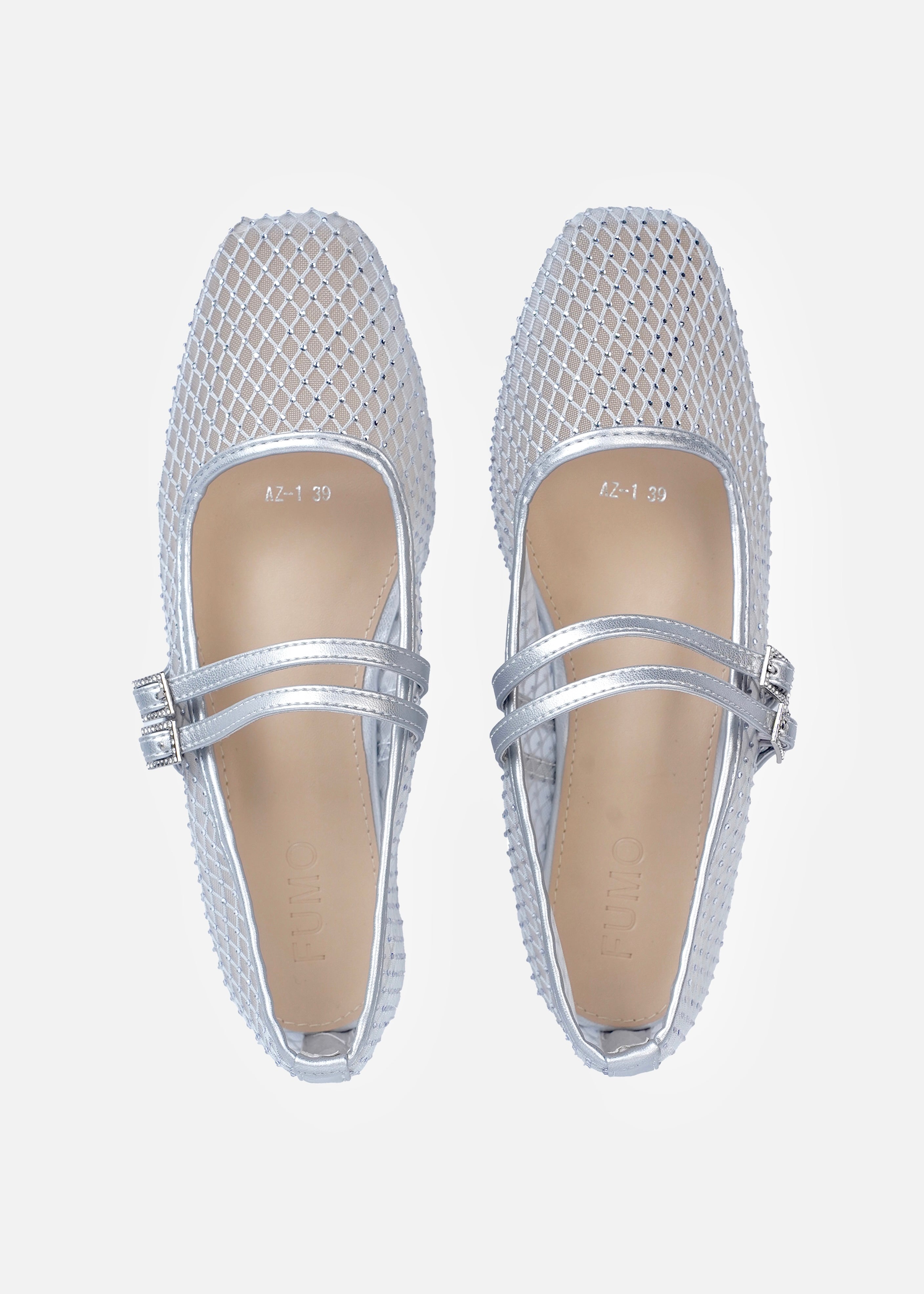 Mesh Slingback Flats in Cream | Women'S Fashion Flats